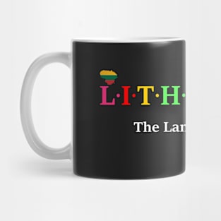 Lithuania, The Land Of Storks. (Flag Version) Mug